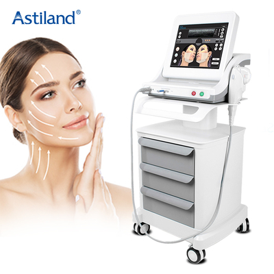 อัลตร้าซาวด์ที่เน้นความเข้มสูง Portatil 2d 3d Mini Hifu เครื่องต่อต้านริ้วรอย