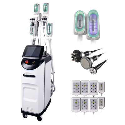 เครื่อง Cryolipolysis 360 รวมกับที่จับ RF สำหรับใบหน้าและร่างกายลดไขมัน
