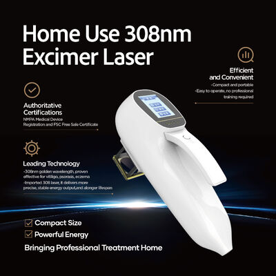 อุปกรณ์การรักษาด้วยแสง Excimer 308nm มาตรฐานทางการแพทย์สําหรับ Vitiligo